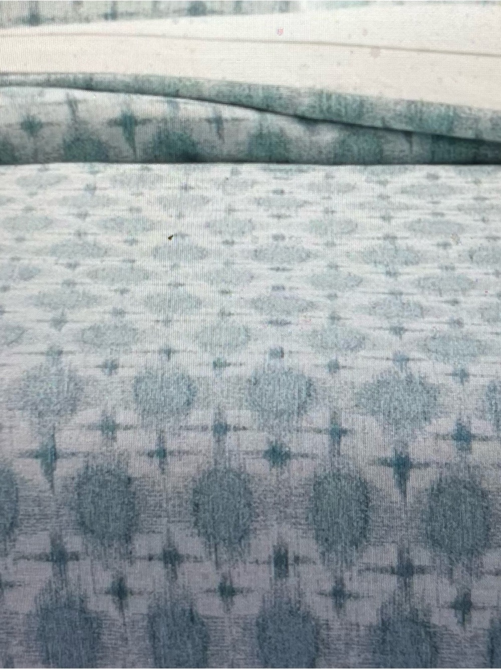 Threshold Blue and White Geometric Duvet Cover